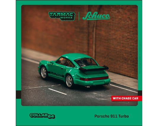 Tarmac Works X Schuco 1:64 Porsche 911 Turbo - Green