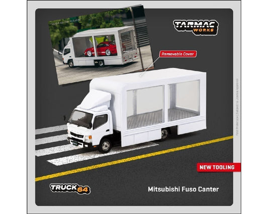 Tarmac Works 1:64 Mitsubishi Fuso Canter Mobile Display Truck – White – Truck64