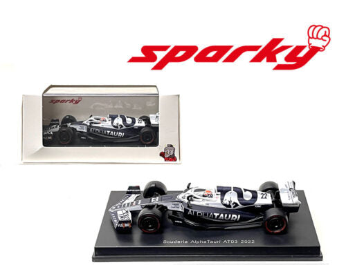 Sparky 1:64 AlphaTauri AT03 "Scuderia AlphaTauri" F1 Formula One World Championship 2022 - No.22 Yuki Tsunoda