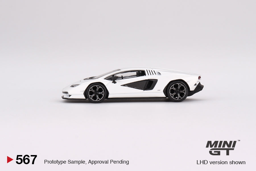 MiniGT 1:64 Lamborghini Countach LPI 800-4 – Bianco Siderale – MiJo Exclusive #567