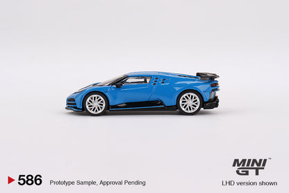 MiniGT 1:64 Bugatti Centodieci – Blu Bugatti – MiJo Exclusive #586