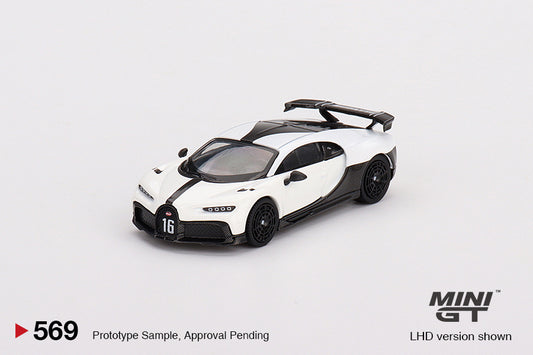 MiniGT 1:64 Bugatti Chiron Pur Sport  – White – MiJo Exclusive #569