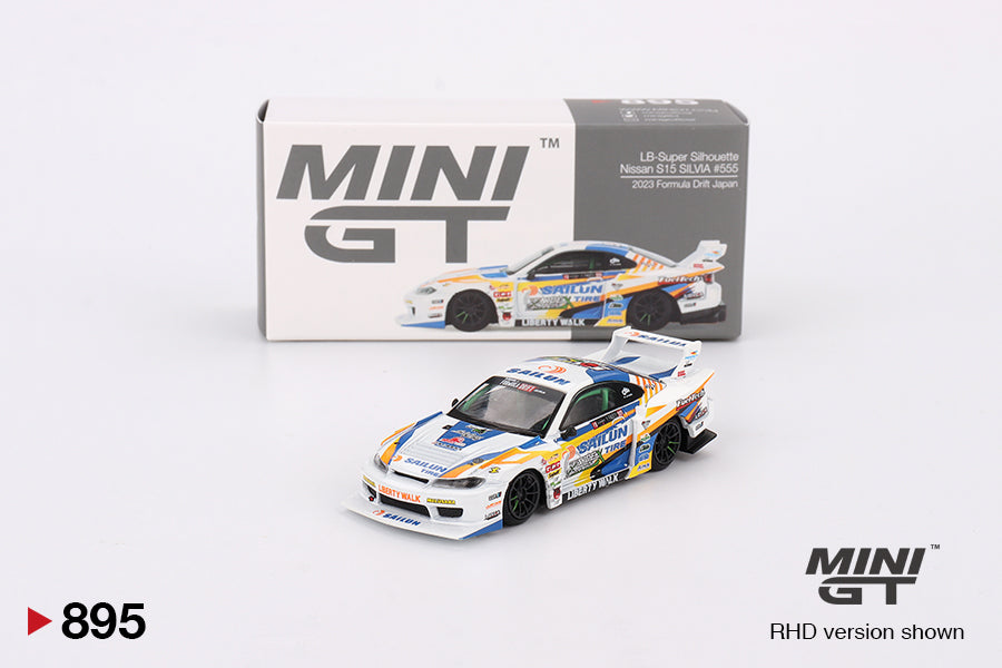 MiniGT 1:64 Nissan LB-Super Silhouette S15 SILVIA #555 2023 Formula Drift Japan #895