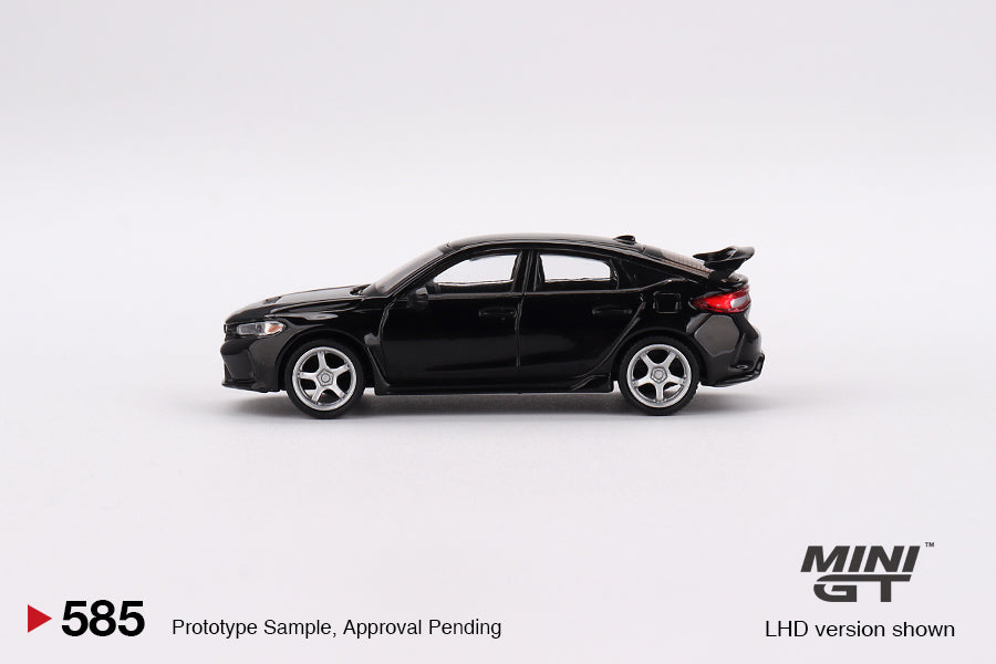 MiniGT 1:64 2023 Honda Civic Type R Advan GT Wheels – Crystal Black Pearl – MiJo Exclusive #585