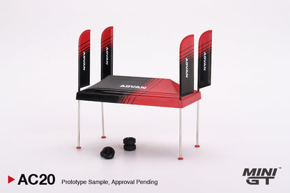 MiniGT 1:64 Paddock Service Tent Set ADVAN - MGTAC20