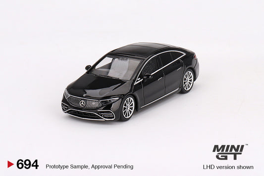 MiniGT 1:64 Mercedes-Benz EQS 580 4MATIC Black - MiJo Exclusive #694