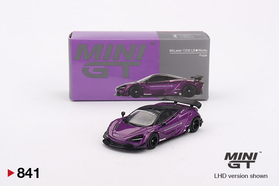 **LIMIT 1** MiniGT 1:64 McLaren 720S LB-Works – Purple #841
