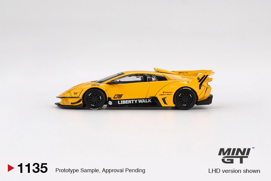 MiniGT 1:64 LB-Silhouette Works Murcielago GT Evo – Yellow #1135