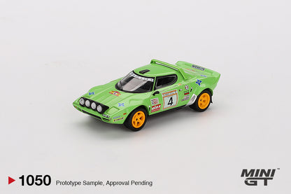 MiniGT 1:64 Lancia Stratos HF #4 1979 Spanish Rally Champion #1050