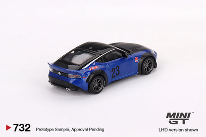 MiniGT 1:64 Nissan Z LB-NATION WORKS – Serian Blue - MiJo Exclusive #732