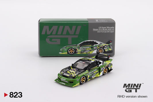 MiniGT 1:64 Nissan LB-Super Silhouette S15 SILVIA #555 V2 2024 Formula Drift Japan #823
