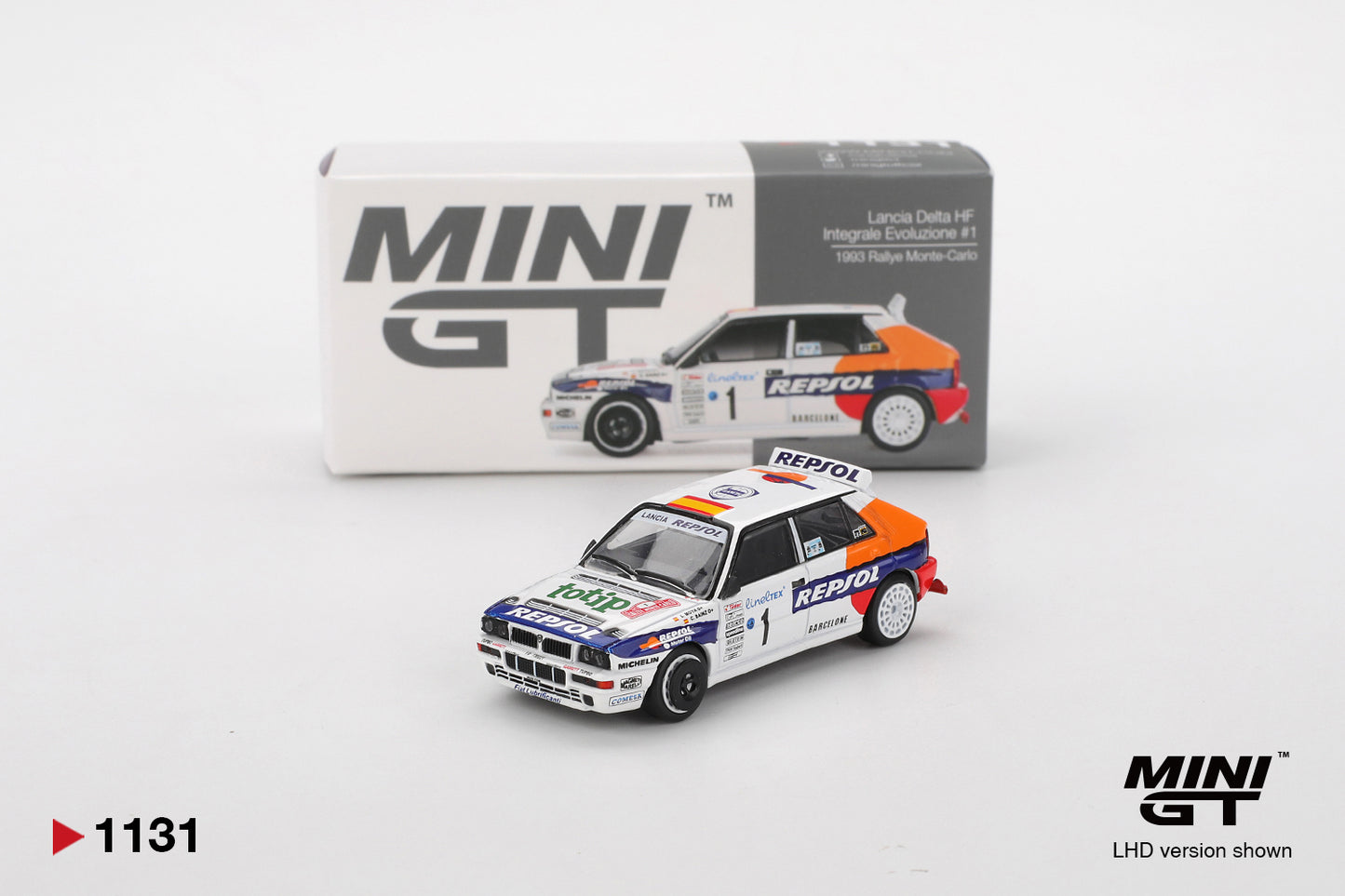 MiniGT 1:64 Lancia Delta HF Integrale Evoluzione #1 1993 Rallye Monte-Carlo #1131