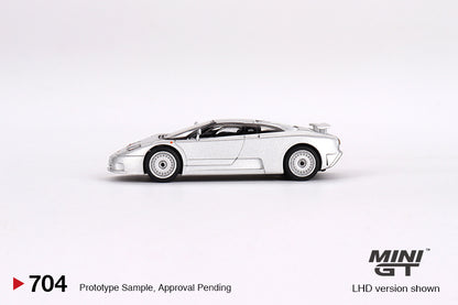 MiniGT 1:64 Bugatti EB110 GT Grigio Chiaro - MiJo Exclusive #704