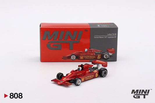 MiniGT 1:64 Lotus 78 #3 Gunnar Nilsson 1977 Japanese GP #808