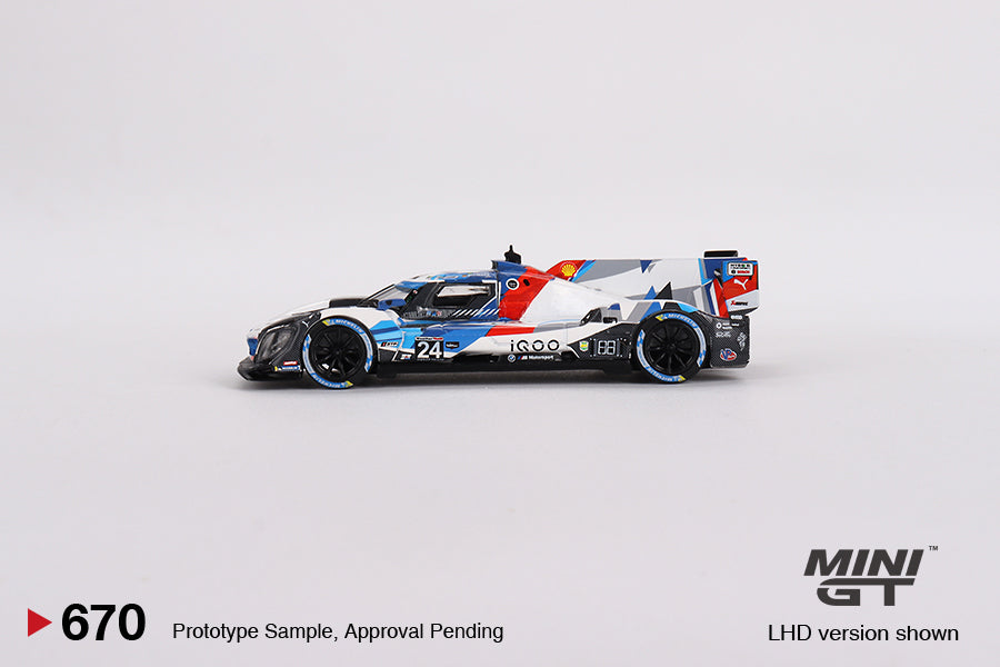 MiniGT 1:64 BMW M Hybrid V8 GTP #24 BMW M Team RLL 2023 IMSA Daytona 24 Hrs – MiJo Exclusive #670