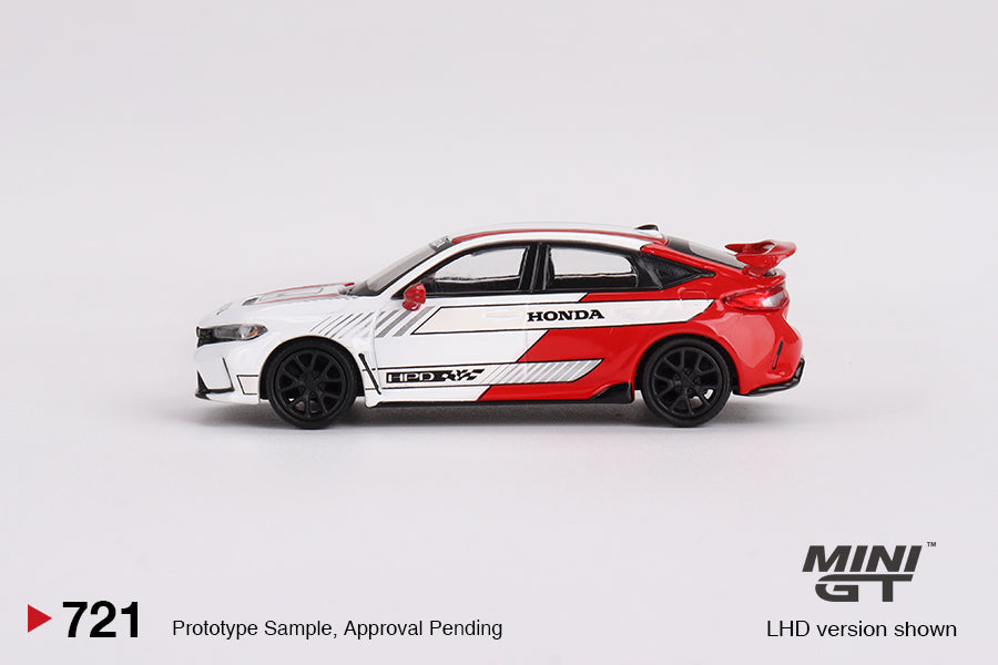 MiniGT 1:64 Honda Civic Type R #2 2023 Pace Car – White – MiJo Exclusive #721