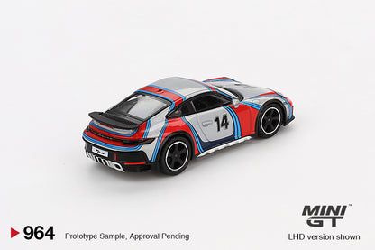 MiniGT 1:64 Porsche 911 Dakar “Rally 1974” – Ice Grey Metallic #964