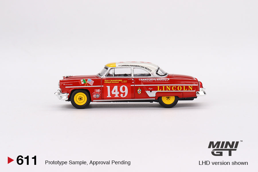 MiniGT 1:64 Lincoln Capri 1954 Carrera Panamericana Class Winner #149 - MiJo Exclusive #611