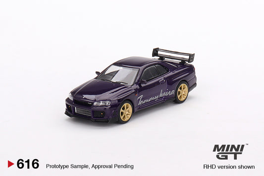 MiniGT 1:64 Nissan Skyline GT-R R34 Tommykaira R-z Midnight Purple - MiJo Exclusive #616