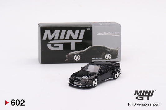 MiniGT 1:64 Nissan Silvia (S15) Rocket Bunny – Black Pearl – MiJo Exclusive #602