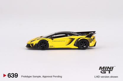 MiniGT 1:64 Lamborghini LB-Silhouette WORKS Aventador GT EVO – Yellow - MiJo Exclusive #639