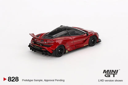 MiniGT 1:64 McLaren 720S LB-Works – Gem Red #828