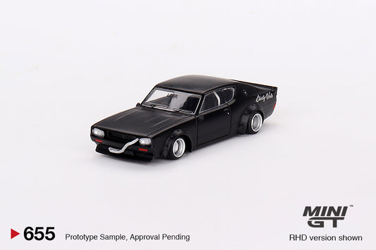 MiniGT 1:64 Nissan Skyline Kenmeri Liberty Walk – Matte Black – MiJo Exclusive #655