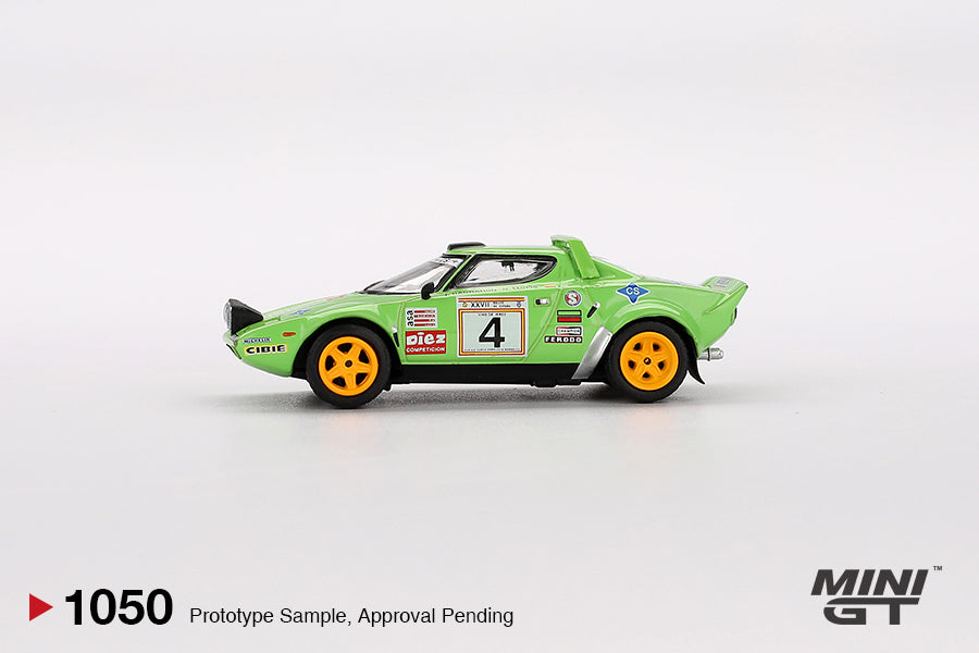 MiniGT 1:64 Lancia Stratos HF #4 1979 Spanish Rally Champion #1050