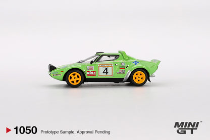 MiniGT 1:64 Lancia Stratos HF #4 1979 Spanish Rally Champion #1050
