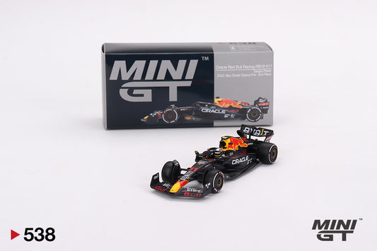 MiniGT 1:64 F1 Oracle Red Bull Racing RB18 #11 Sergio Pérez 2022 Abu Dhabi Grand Prix 3rd Place - MiJo Exclusive #538