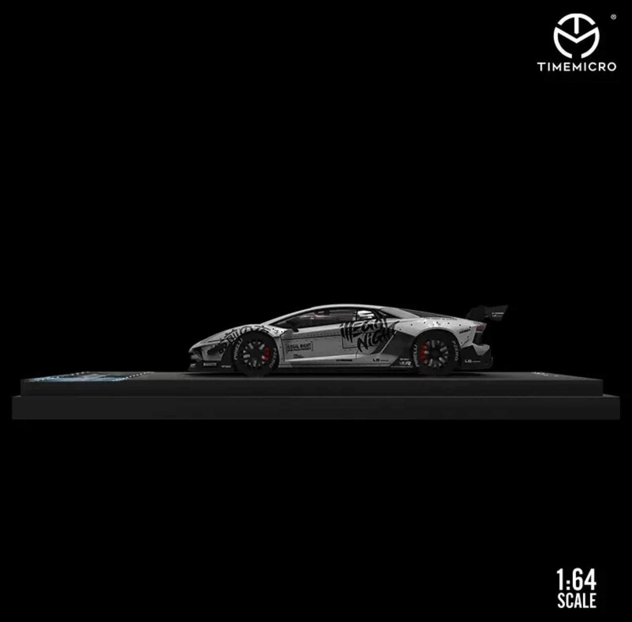 Time Micro 1:64 Aventador LBWK LP700 - Silver