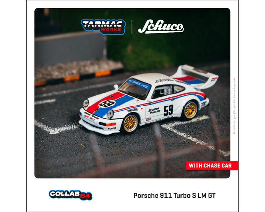 Tarmac Works X Schuco 1:64 Porsche 911 Turbo S LM GT 12H Sebring 1993 #59
