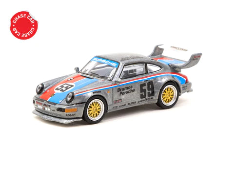 Tarmac Works X Schuco 1:64 Porsche 911 Turbo S LM GT 12H Sebring 1993 #59 - Regular & Chase Pair