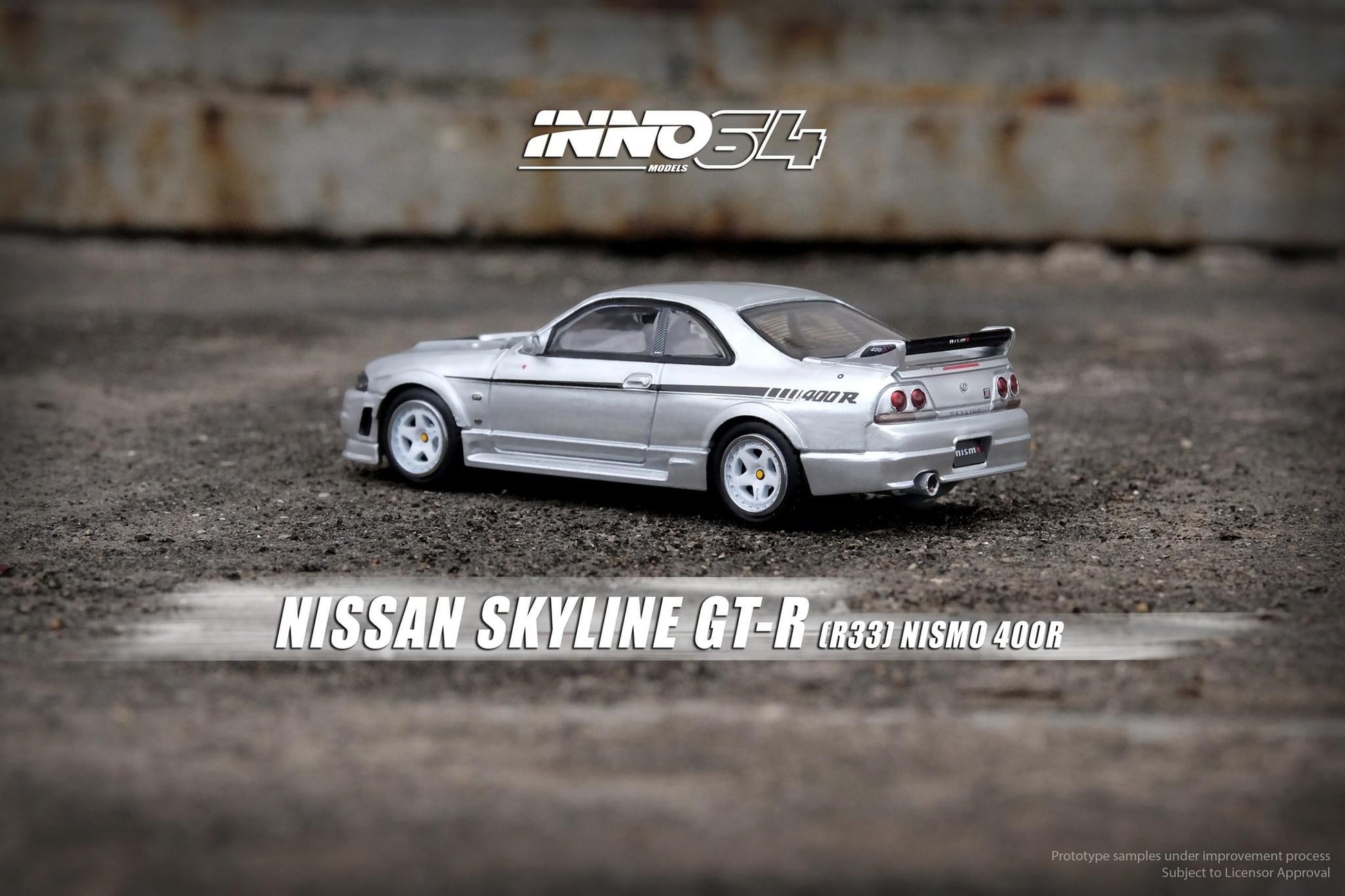 Inno64 1:64 Nissan Skyline GT-R (R33) Nismo 400R - Silver