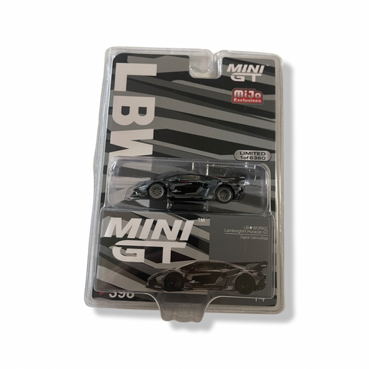 MiniGT 1:64 LB Works Lamborghini Huracán GT Digital Camouflage - MiJo Exclusive #398 CHASE