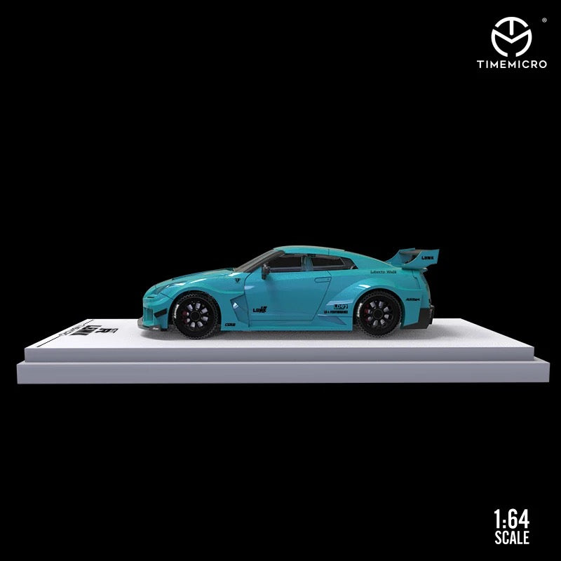 Time Micro 1:64 Nissan GTR LBWK - Blue