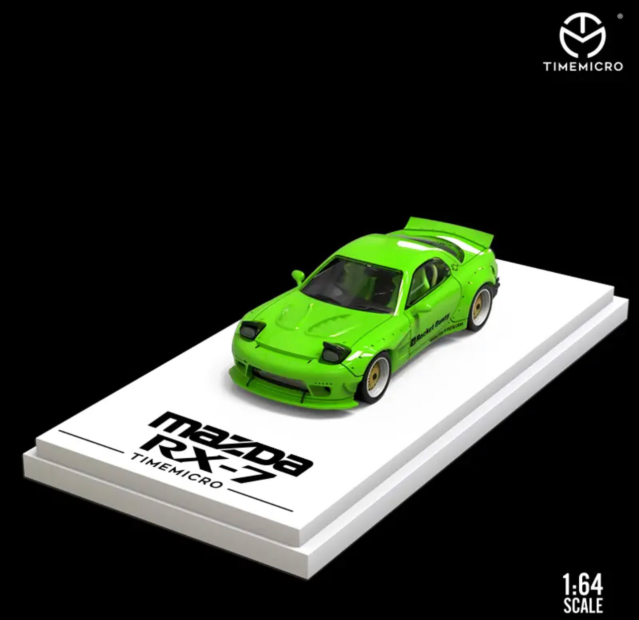Time Micro 1:64 Mazda RX7 FD With Engine - Green *2 Styles*