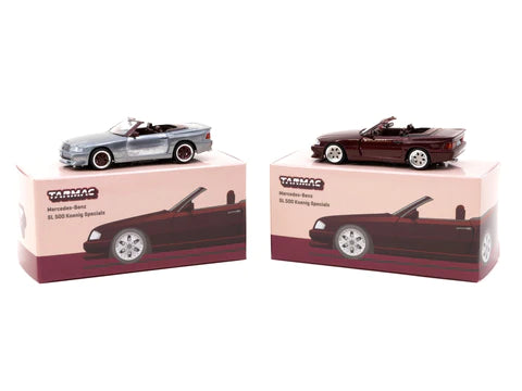 Tarmac Works 1:64 Global64 Mercedes-Benz SL 500 Koenig Specials Bordeaux *CHASE*