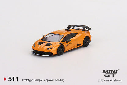 MiniGT 1:64 Lamborghini Huracán STO Arancio Borealis - MiJo Exclusive #511