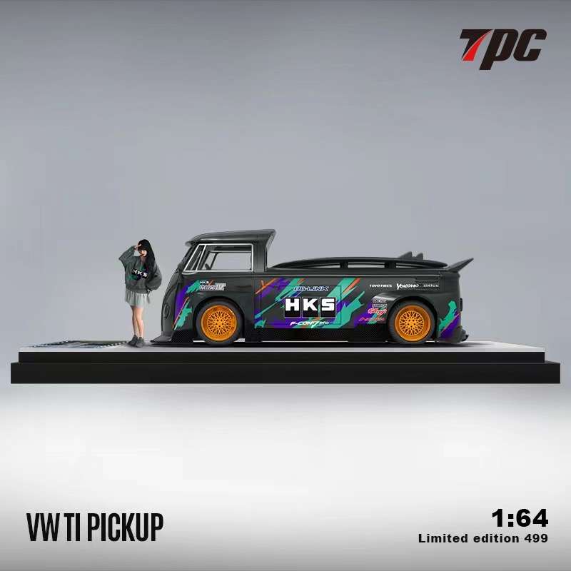 TPC 1:64 VW T1 Pickup - HKS With Figure