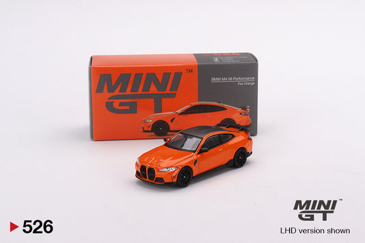 MiniGT 1:64 BMW M4 M-Performance (G82) – Fire Orange – MiJo Exclusive #526
