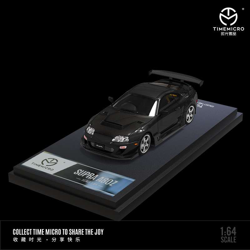 Time Micro 1:64 Toyota Supra A80Z - Black