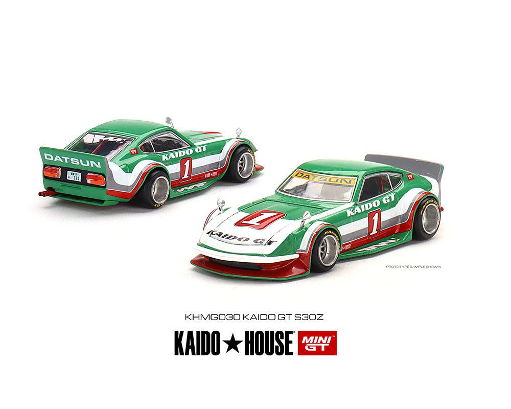 MiniGT x Kaido House 1:64 Datsun Fairlady Z V2 Green & White