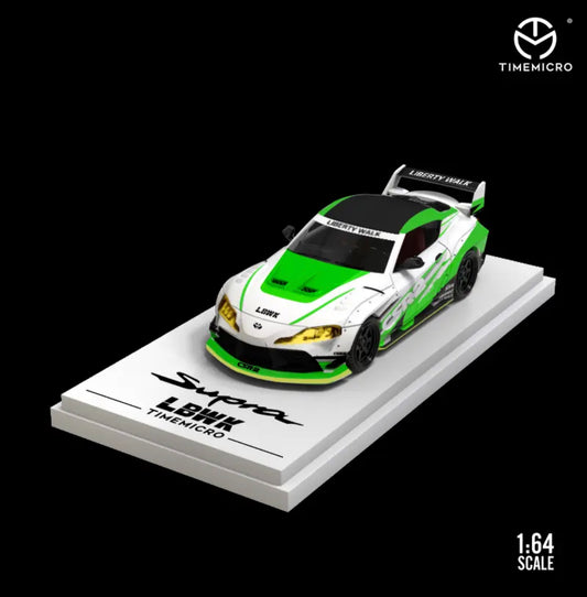 Time Micro 1:64 LBWK Toyota Supra Green & White