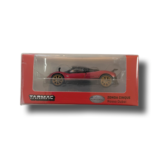 Tarmac Works 1:64 Pagani Zonda Cinque – Rosso Dubai (Red) – Global64 *CHASE*