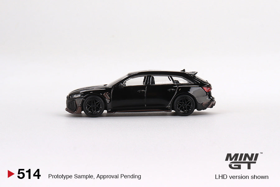 MiniGT 1:64 Audi RS6 Johann ABT Signature Edition Black - MiJo Exclusive #514