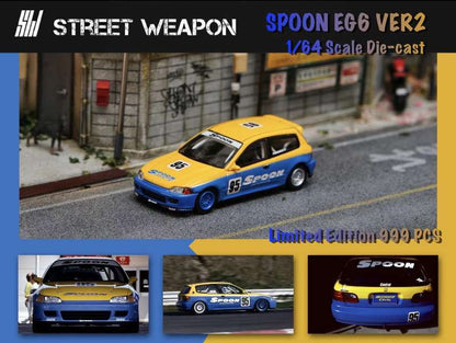 Street Weapon 1:64 Honda Civic EG6 Ver.2 - Spoon