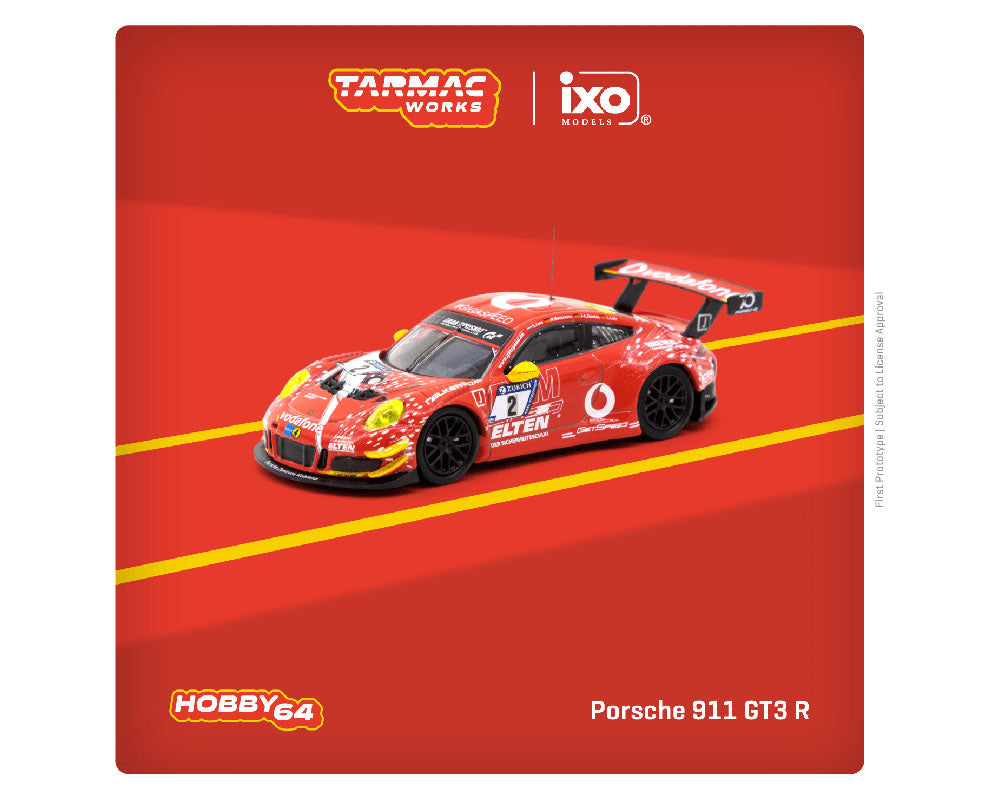 Tarmac Works 1:64 Porsche 911 GT3 R Nürburgring 24h 2018 M. Böckmann / S. Jans / L. Luhr / J-E. Slooten – Hobby64