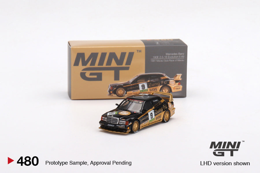 MiniGT 1:64 Mercedes-Benz 190E 2.5-16 Evolution II 1991 Macau Guia Race of Macau AMG/Zung Fu - 3 Car Set MGTS0003