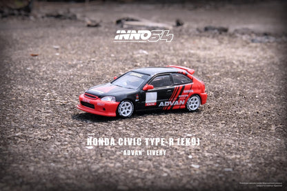 Inno64 1:64 Honda Civic Type R EK9 "Advan" Livery